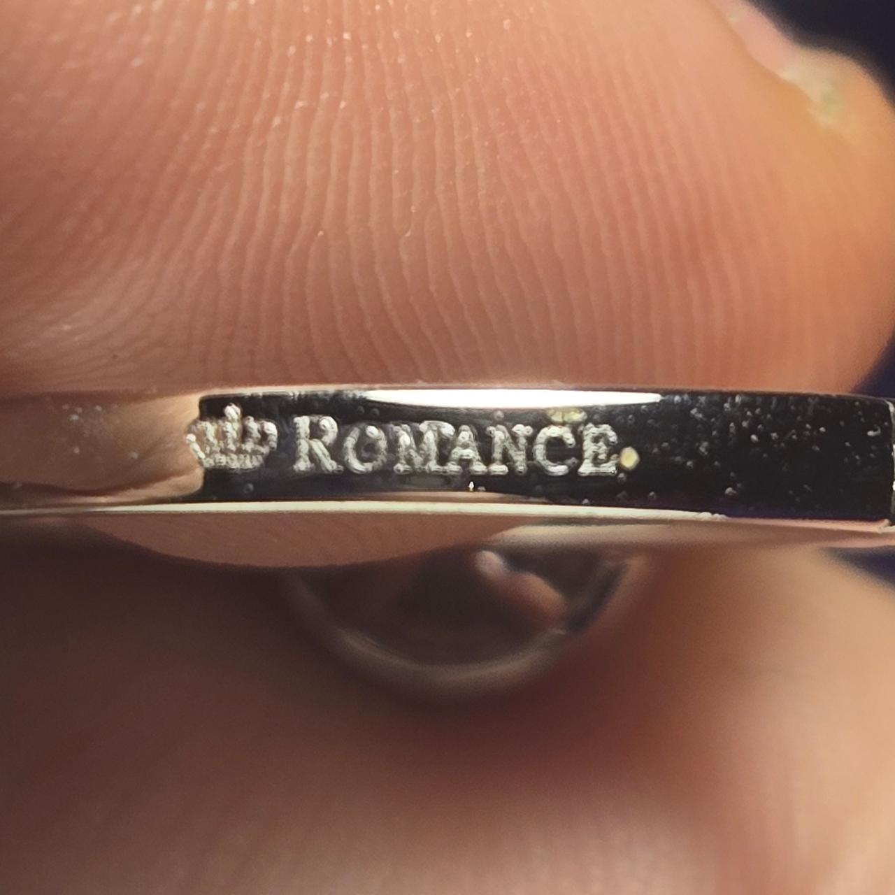 Romance Engagement Sterling Silver Ring Sz 6