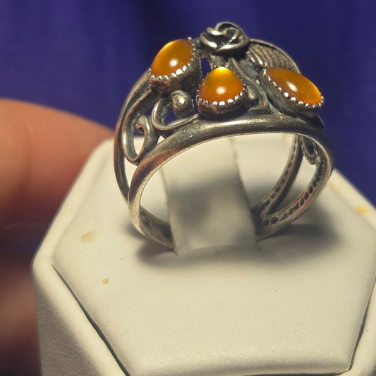 Southwestern Vintage Sterling Silver 925 Ring Sz 9
