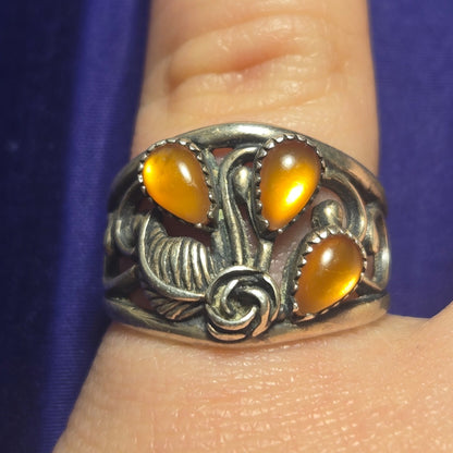 Southwestern Vintage Sterling Silver 925 Ring Sz 9