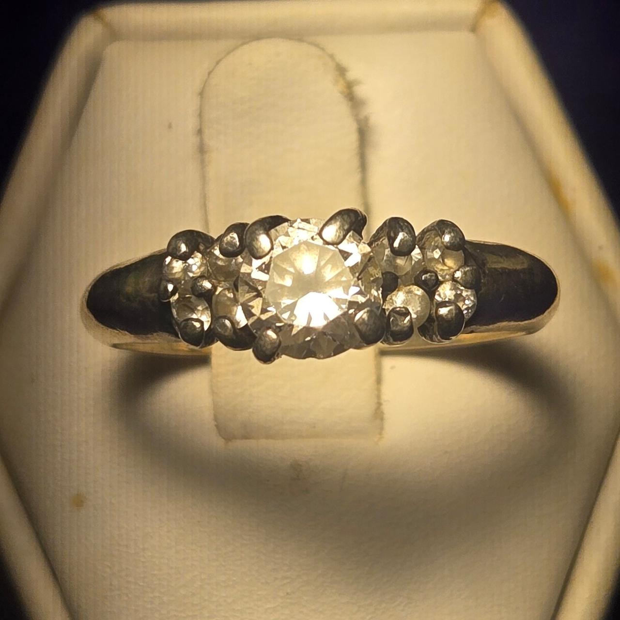 Vintage Sterling Silver Ring Sz 10.5