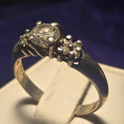 Vintage Sterling Silver Ring Sz 10.5