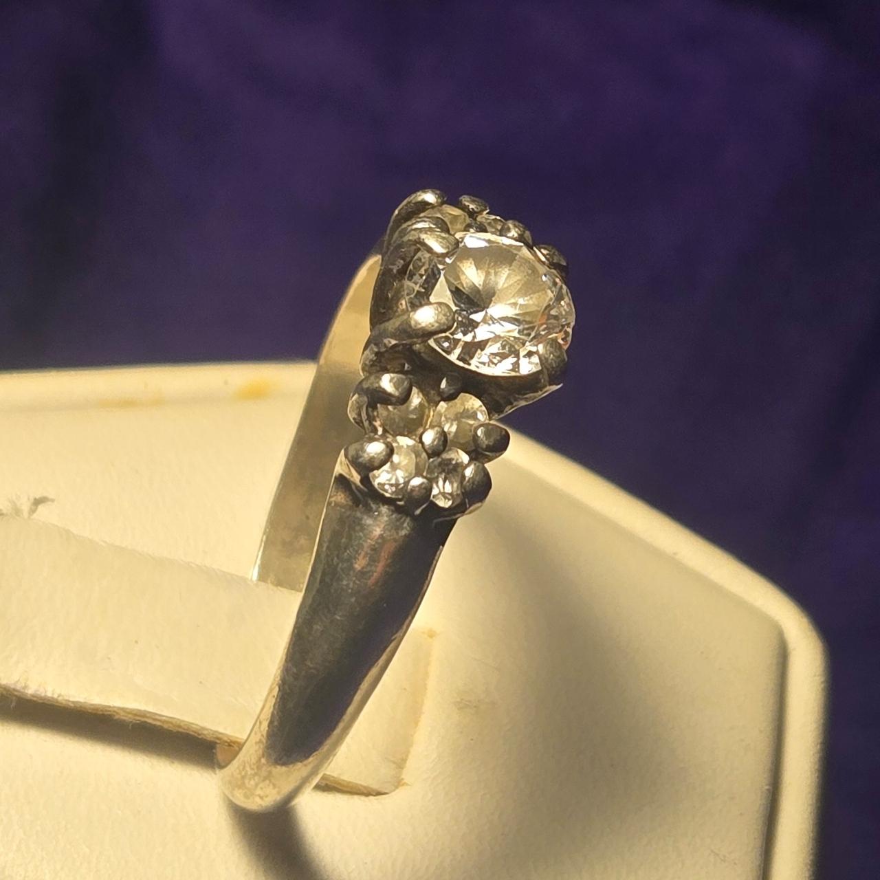 Vintage Sterling Silver Ring Sz 10.5