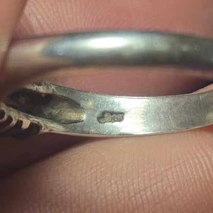 Vintage Sterling Silver Ring Sz 10.5