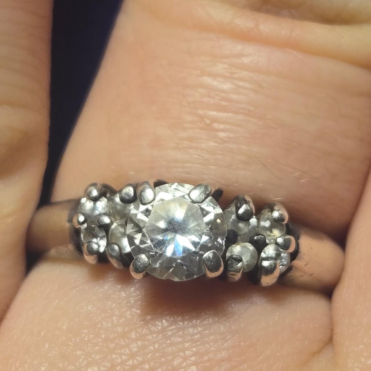 Vintage Sterling Silver Ring Sz 10.5