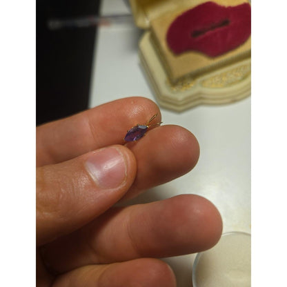 14kt Solid Gold Pendant AMETHYST
