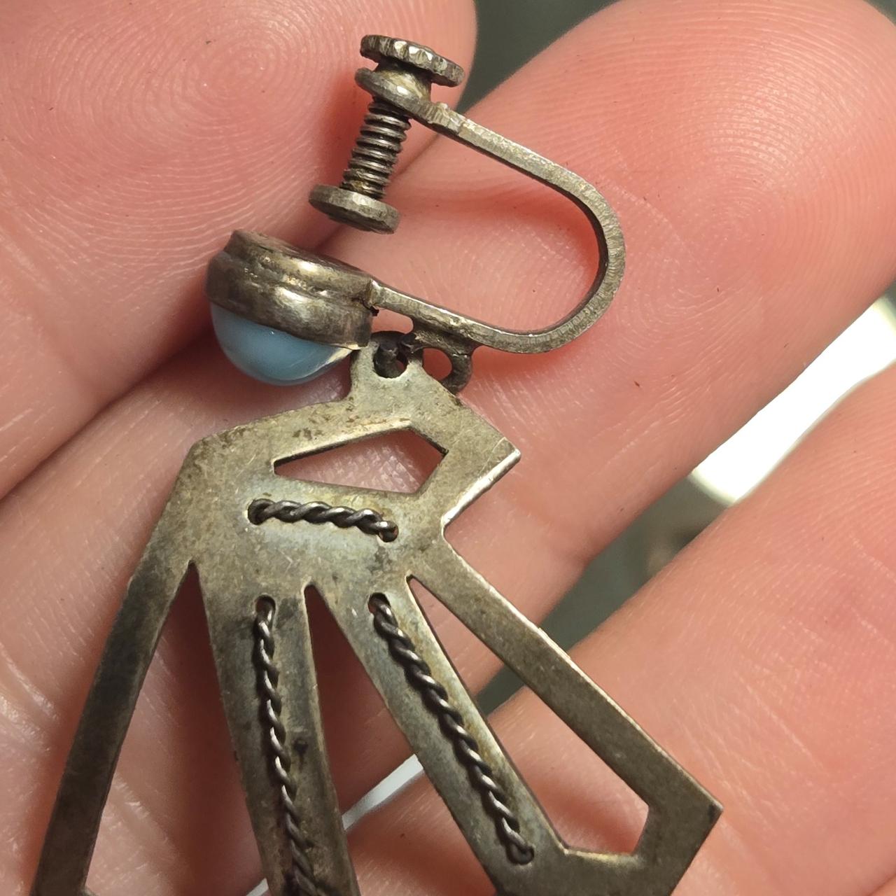 Mexico Vintage Sterling Silver Earrings