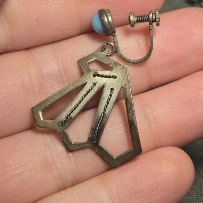 Mexico Vintage Sterling Silver Earrings