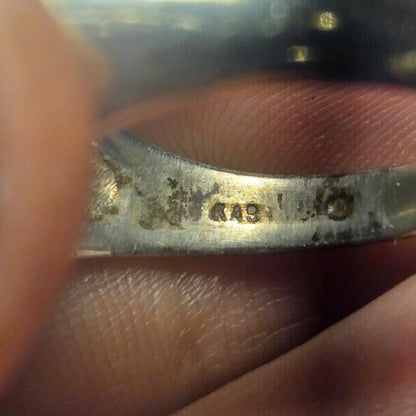 Vintage Sterling Silver Ring Sz 8