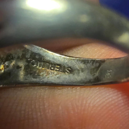 Vintage Sterling Silver Ring Sz 8