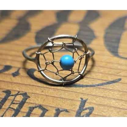 Dreamcatcher Vintage sterling silver ring sz 5