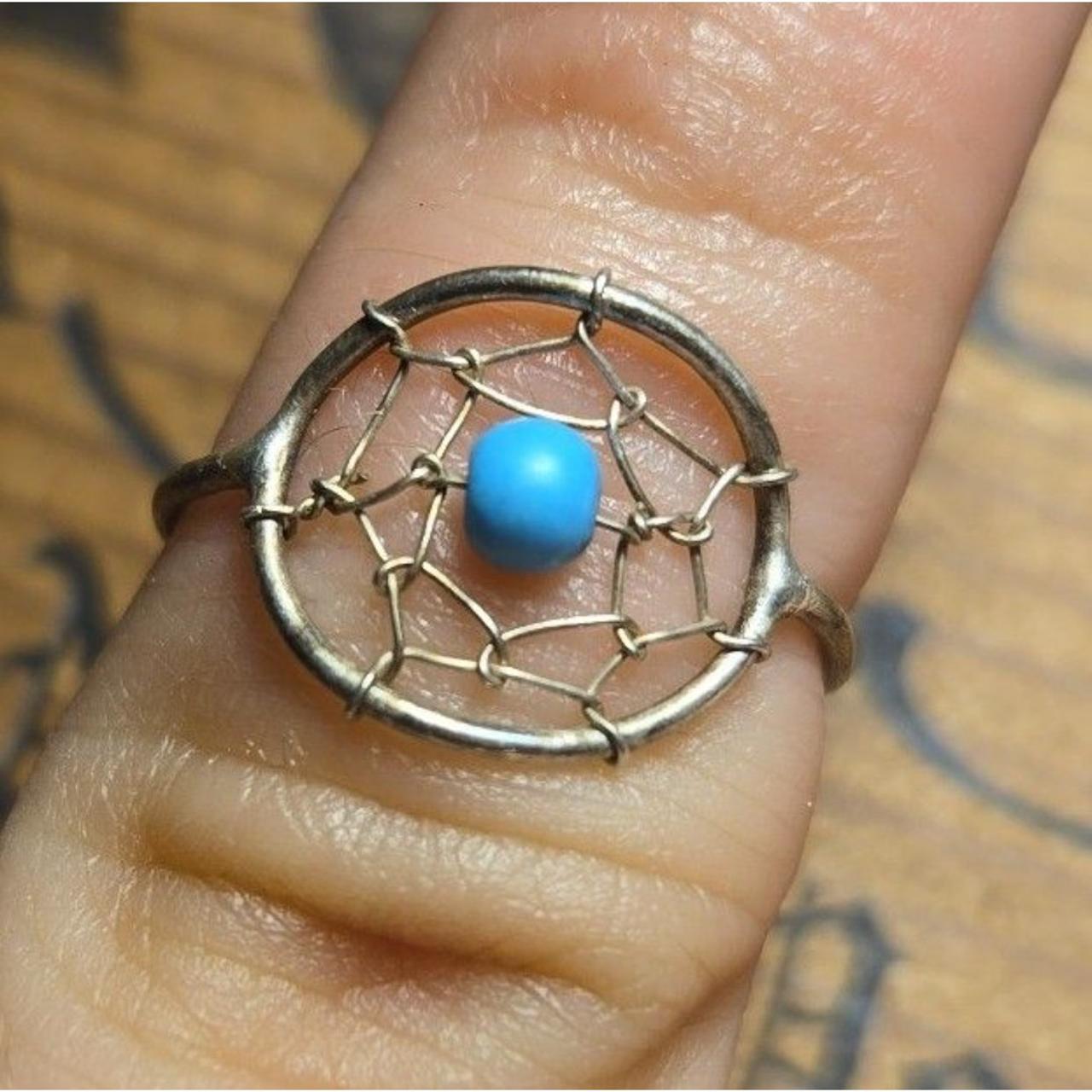 Dreamcatcher Vintage sterling silver ring sz 5
