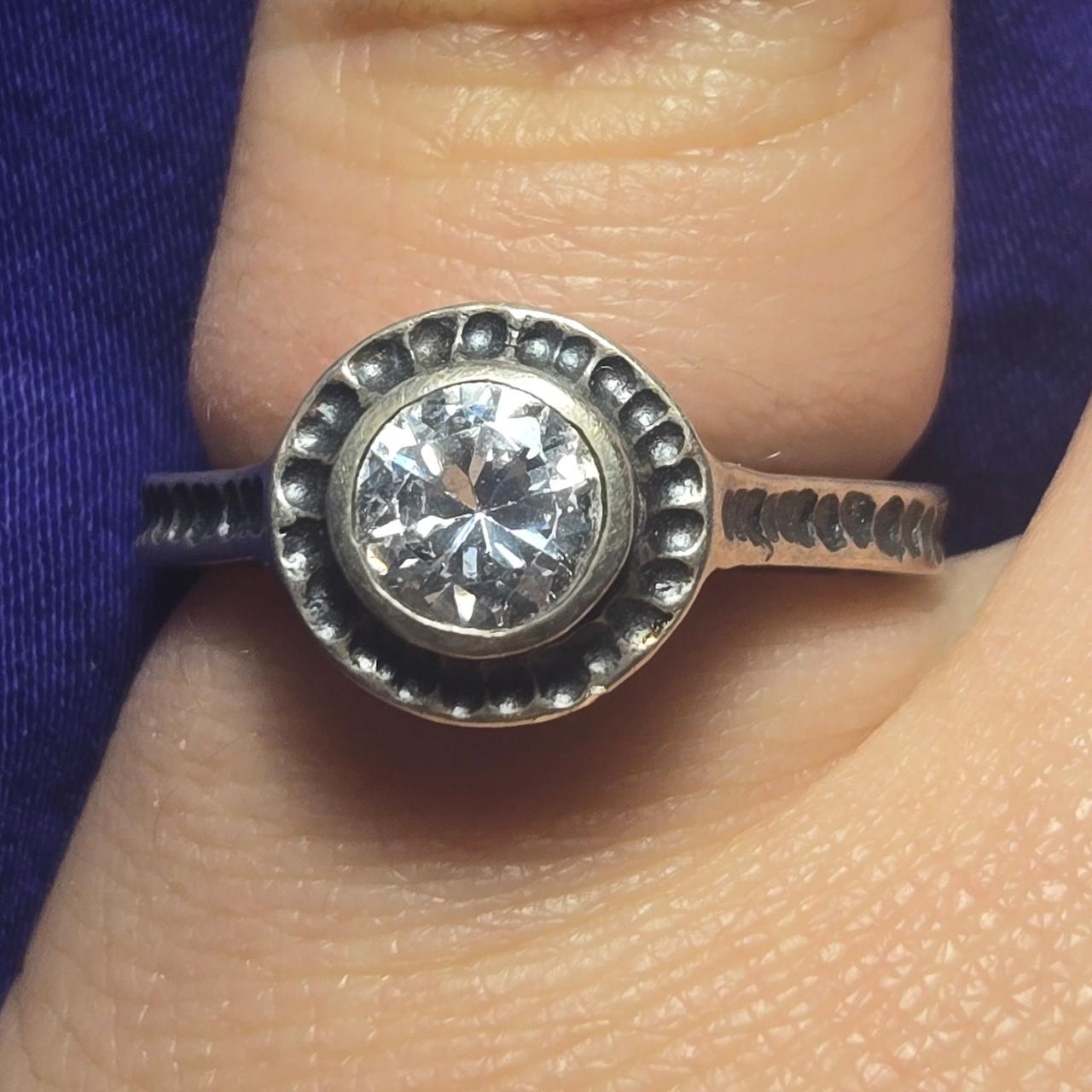 Vintage Sterling Silver Ring Sz 7