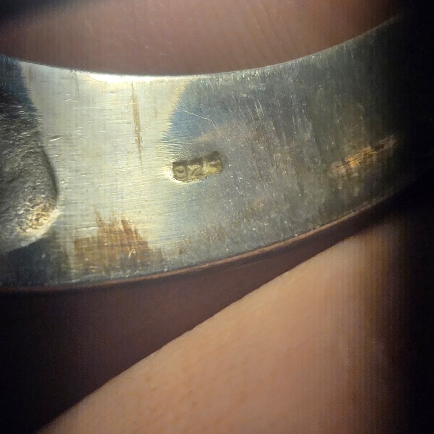 Chunky heavy Vintage Sterling Silver Ring Sz 10.5