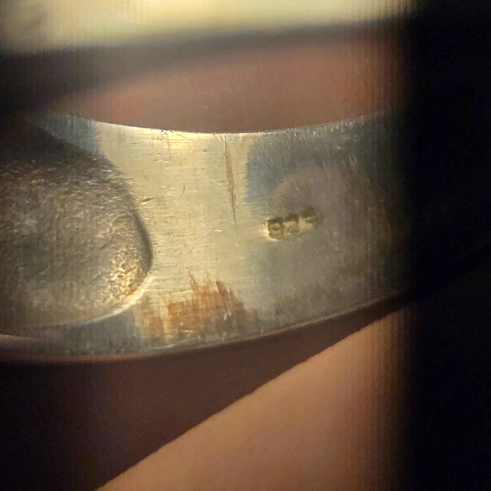 Chunky heavy Vintage Sterling Silver Ring Sz 10.5