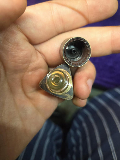 Vintage Sterling Silver Glass Perfume bottle