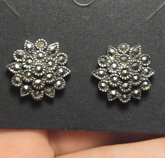 Art Deco Sterling Silver Earrings