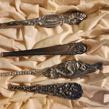 ALLIGATOR Artisan Made Antique Spoon Ring Sz 7