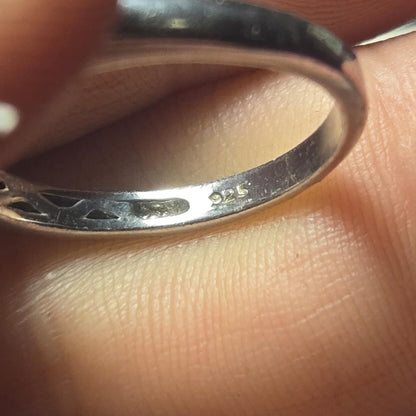 Vintage Sterling Silver Ring Sz 7