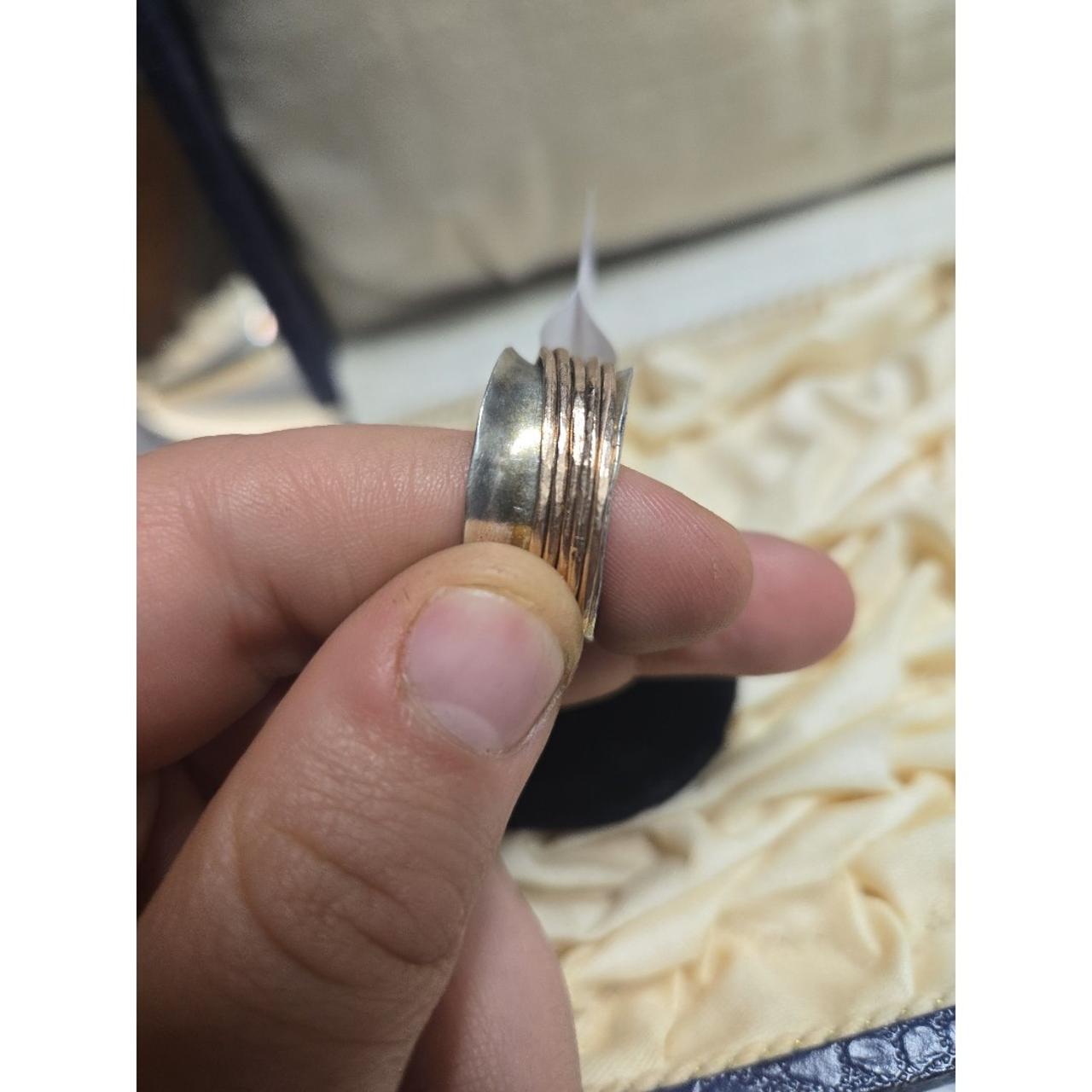 FIDGET vintage sterling silver ring sz 10