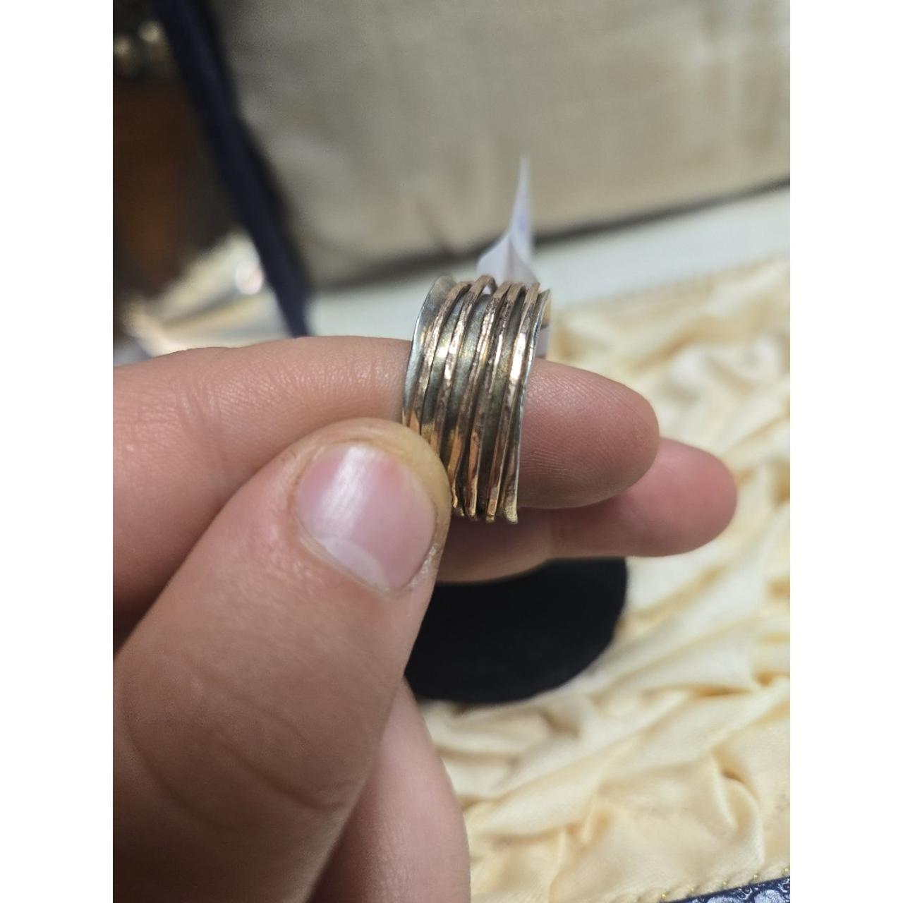 FIDGET vintage sterling silver ring sz 10