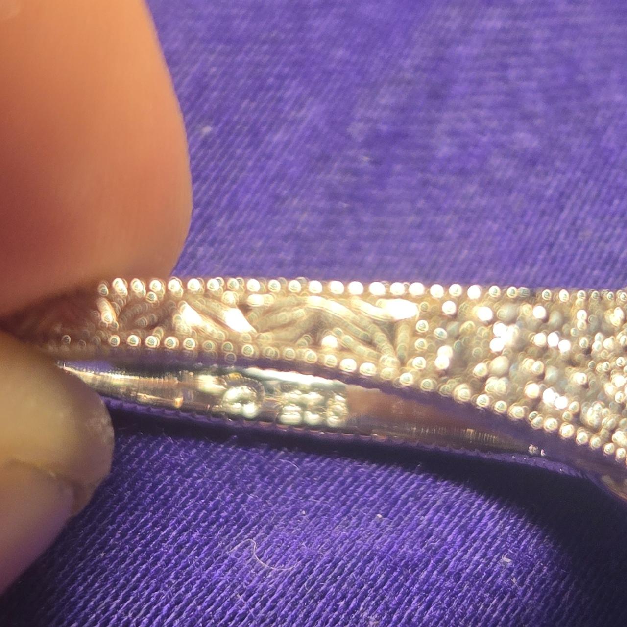 Romance Engagement Sterling Silver Ring Sz 6