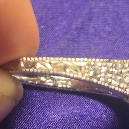 Romance Engagement Sterling Silver Ring Sz 6