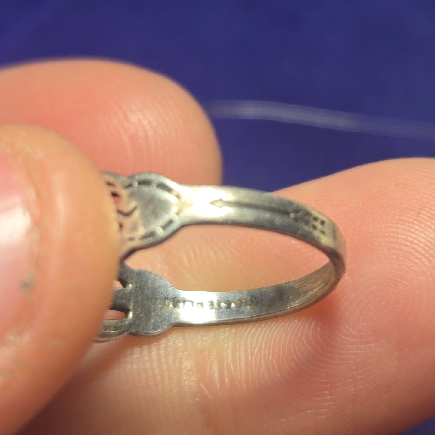 Southwestern Vintage Sterling Silver 925 Ring Sz 4