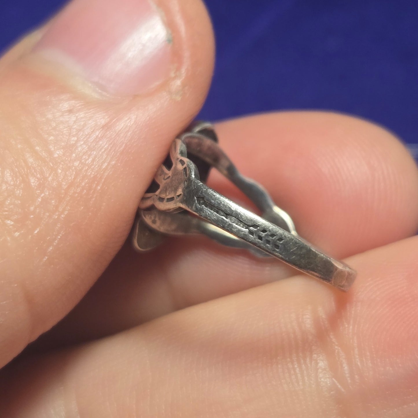 Southwestern Vintage Sterling Silver 925 Ring Sz 4