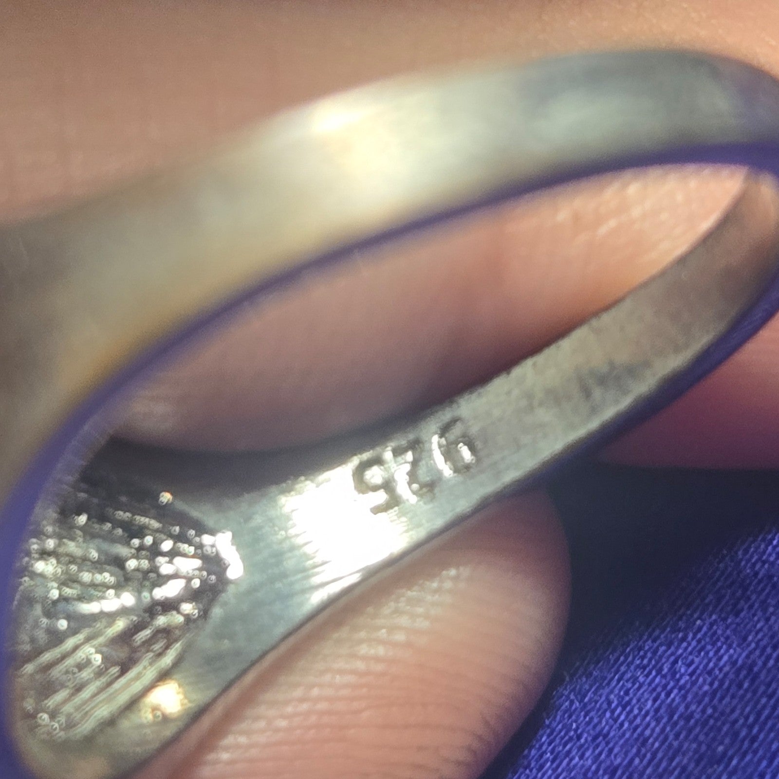 Vintage Sterling Silver Ring Sz 10