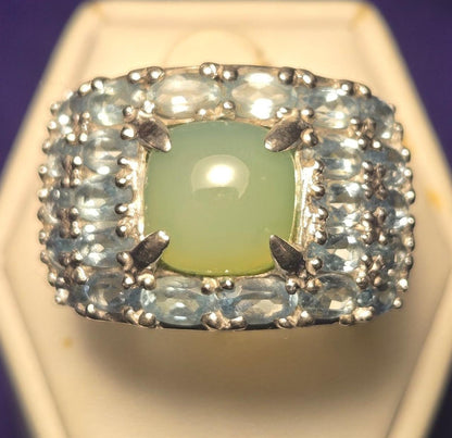 Chunky Vintage Sterling Silver 925 Ring Sz 7