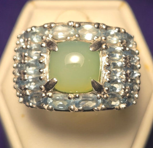 Chunky Vintage Sterling Silver 925 Ring Sz 7