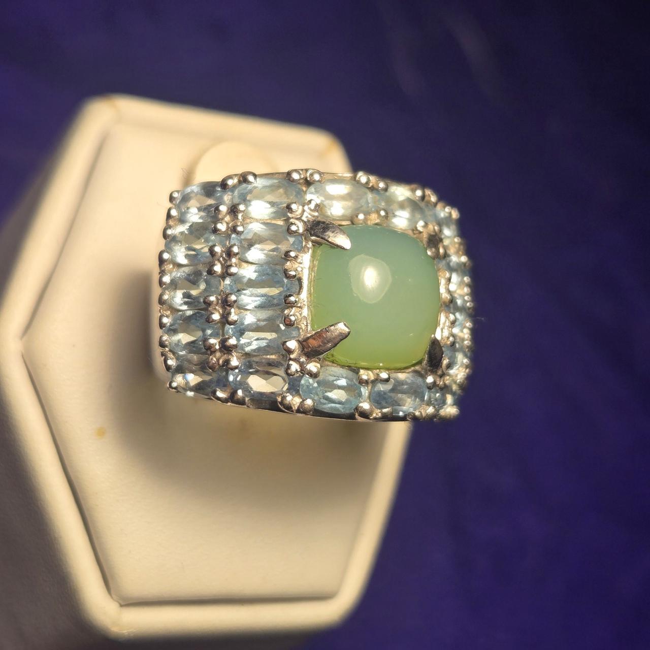 Chunky Vintage Sterling Silver 925 Ring Sz 7