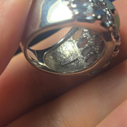 Chunky Vintage Sterling Silver 925 Ring Sz 7