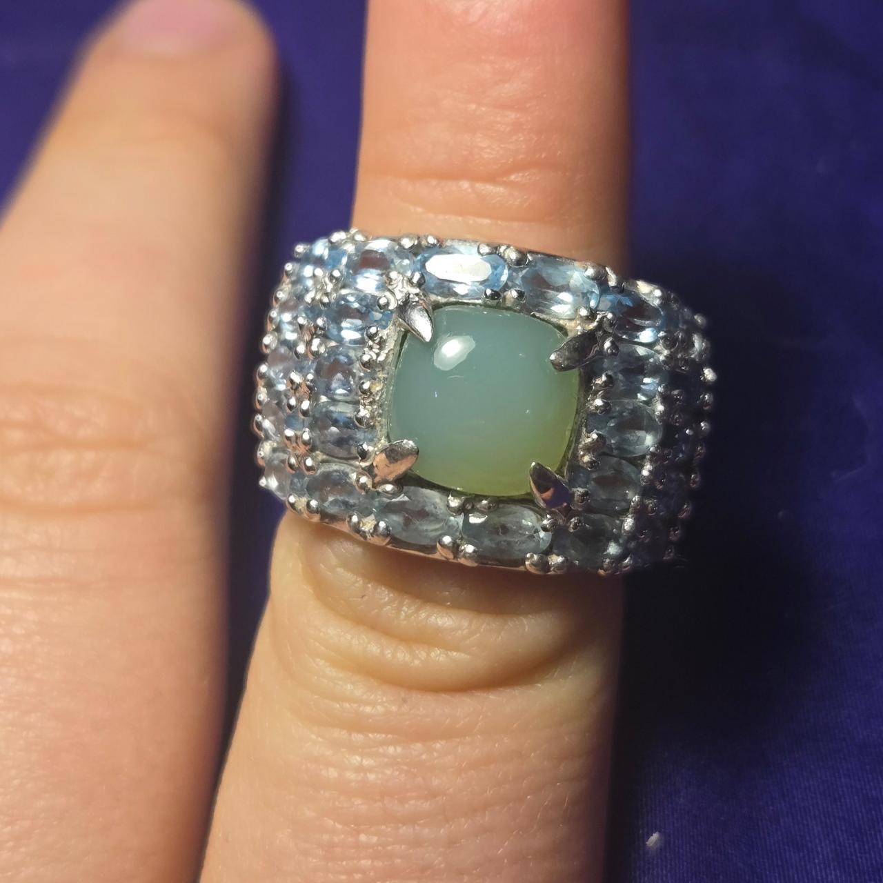 Chunky Vintage Sterling Silver 925 Ring Sz 7