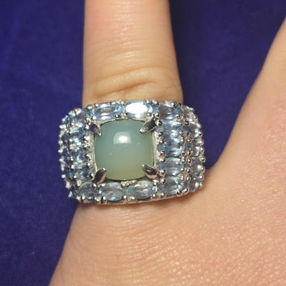 Chunky Vintage Sterling Silver 925 Ring Sz 7