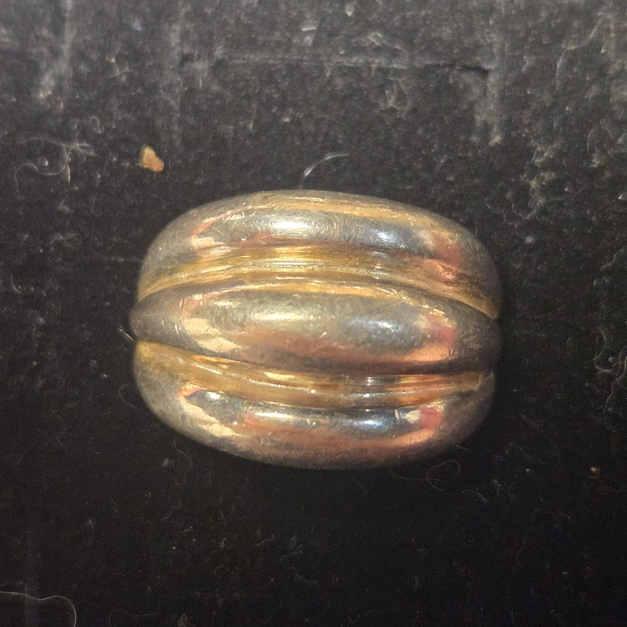 Heavy Vintage sterling silver ring sz 6.5