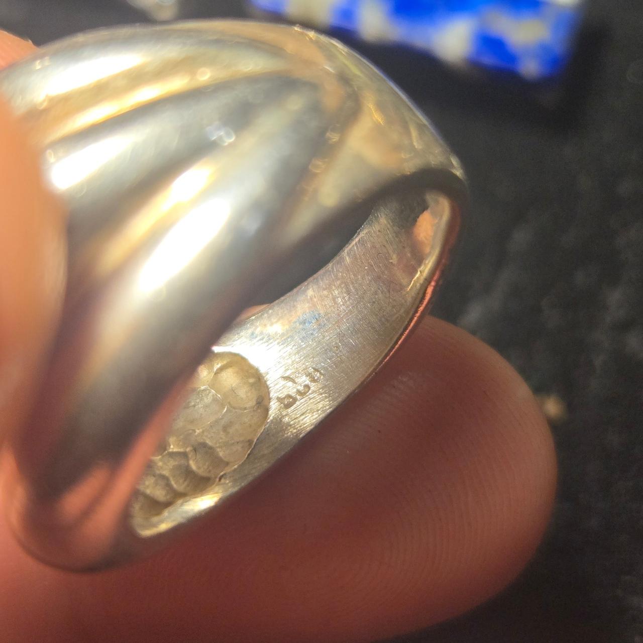 Heavy Vintage sterling silver ring sz 6.5