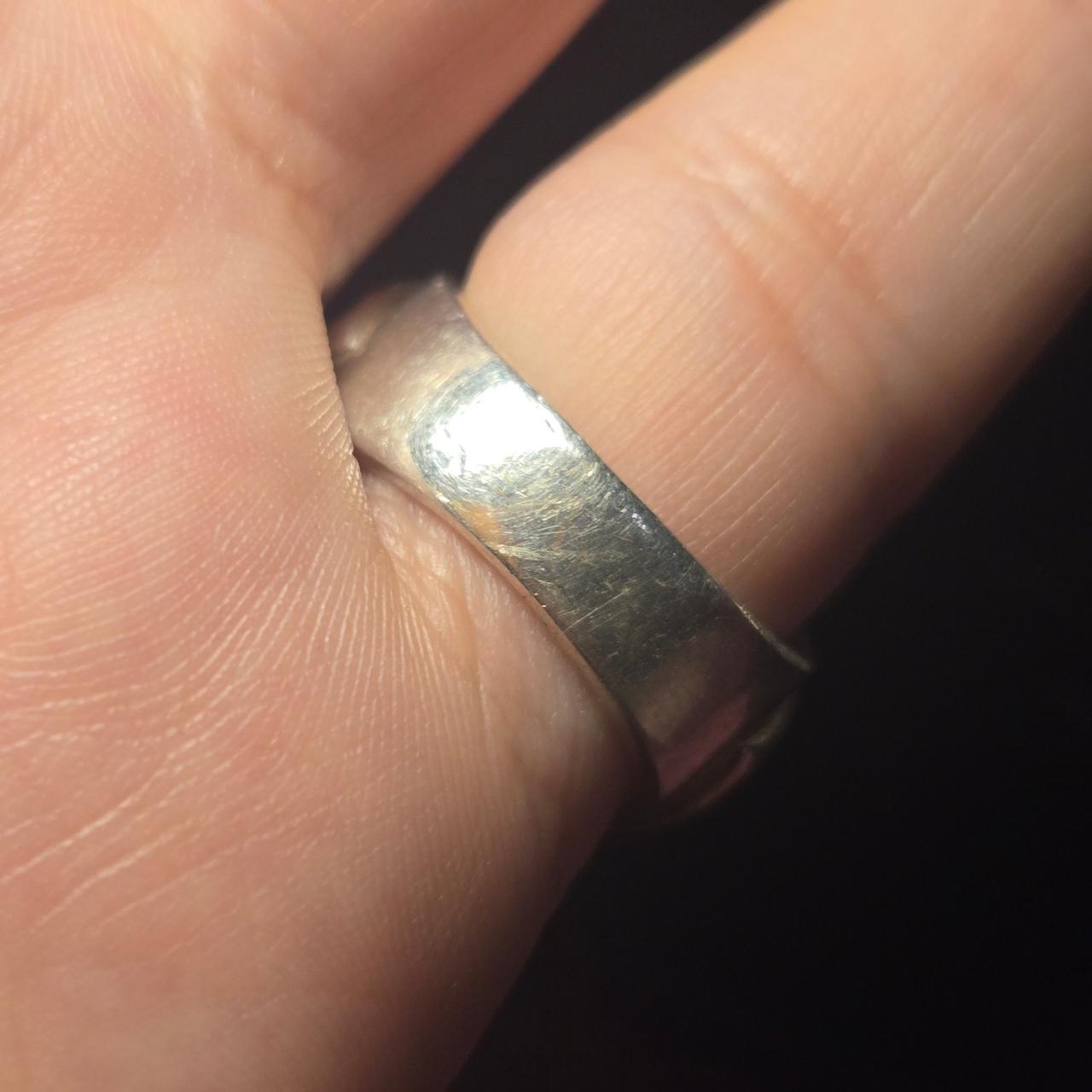 Heavy Vintage sterling silver ring sz 6.5