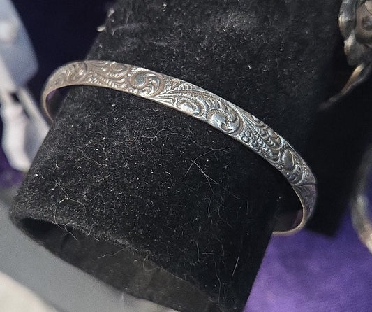 Danecraft 3" diameter sterling silver bracelet