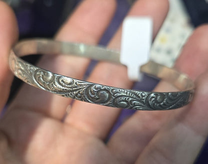 Danecraft 3" diameter sterling silver bracelet