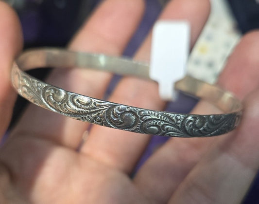 Danecraft 3" diameter sterling silver bracelet
