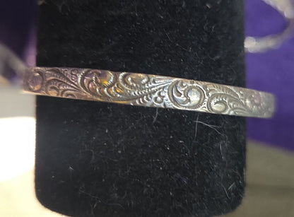 Danecraft 3" diameter sterling silver bracelet
