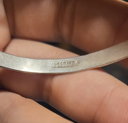 Danecraft 3" diameter sterling silver bracelet