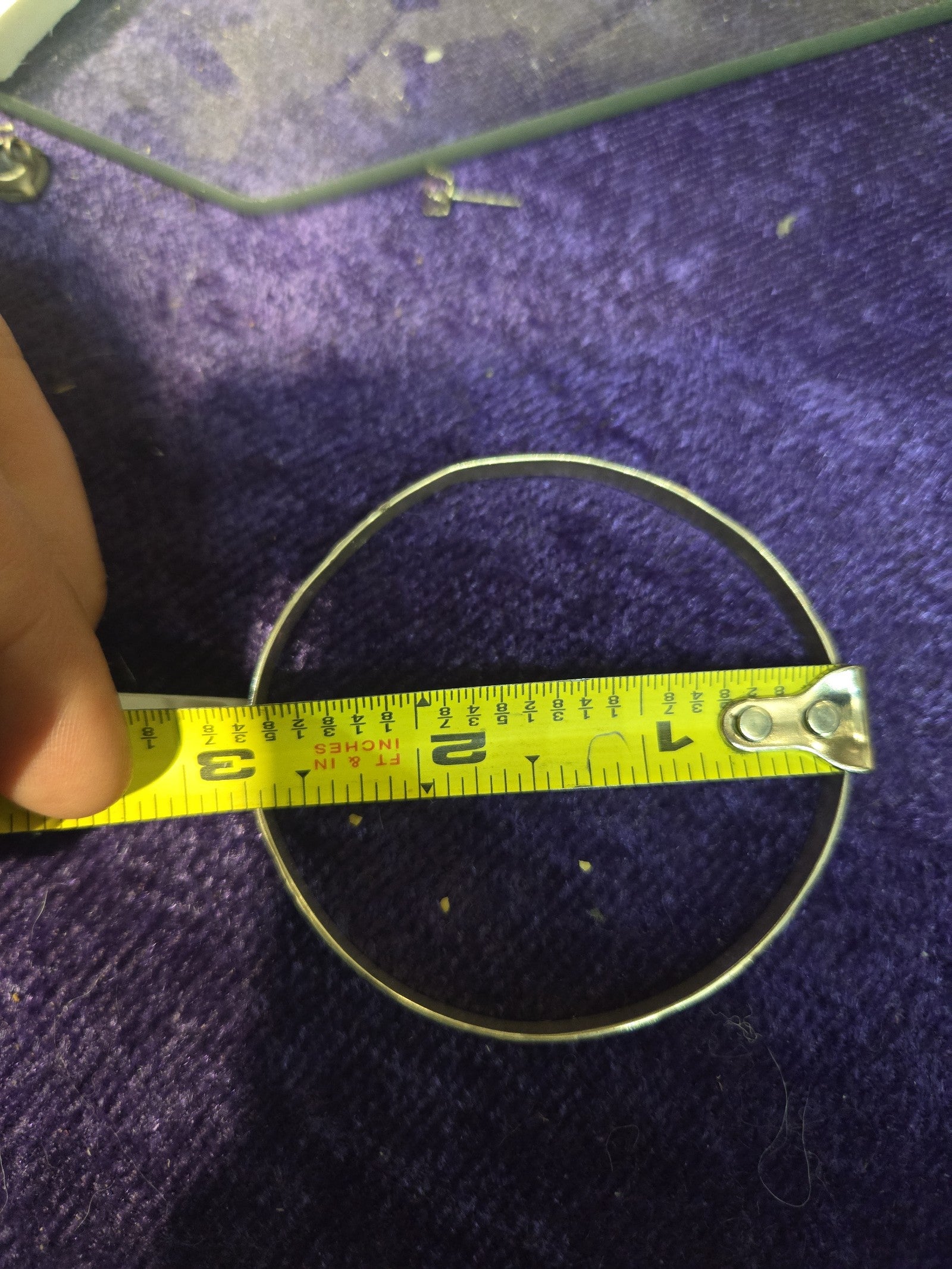 Danecraft 3" diameter sterling silver bracelet