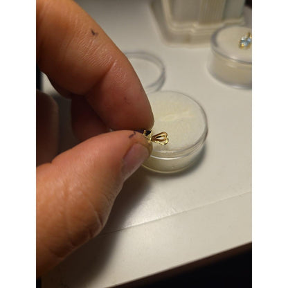 14kt gold amethyst pendant