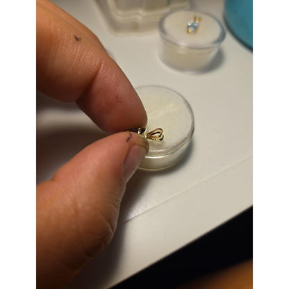 14kt gold amethyst pendant