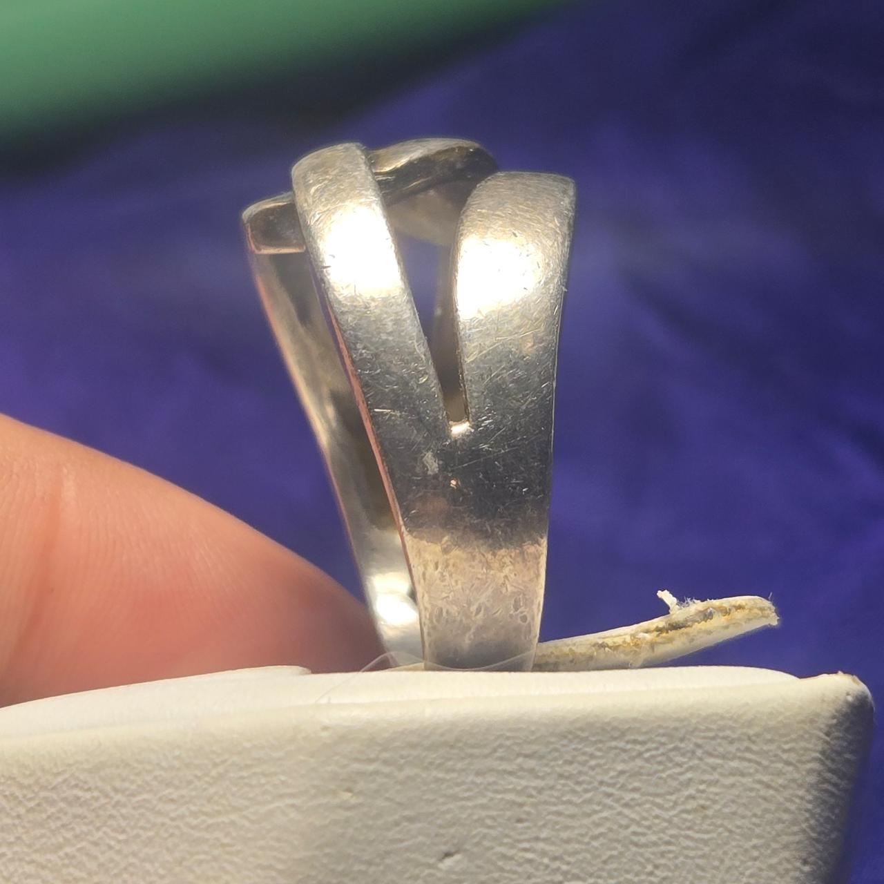 Elle Vintage Sterling Silver Ring Sz 12