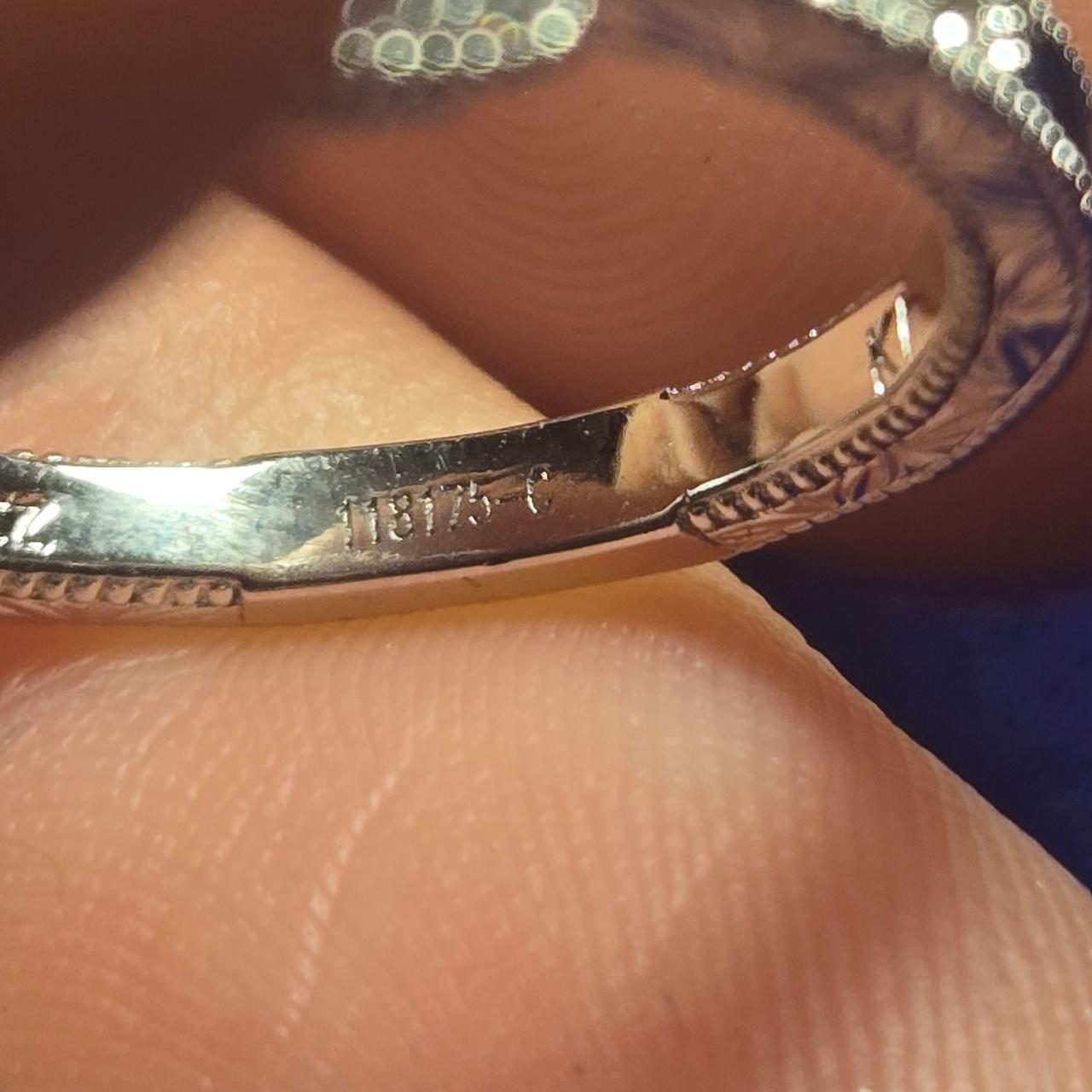 Romance Engagement Sterling Silver Ring Sz 6