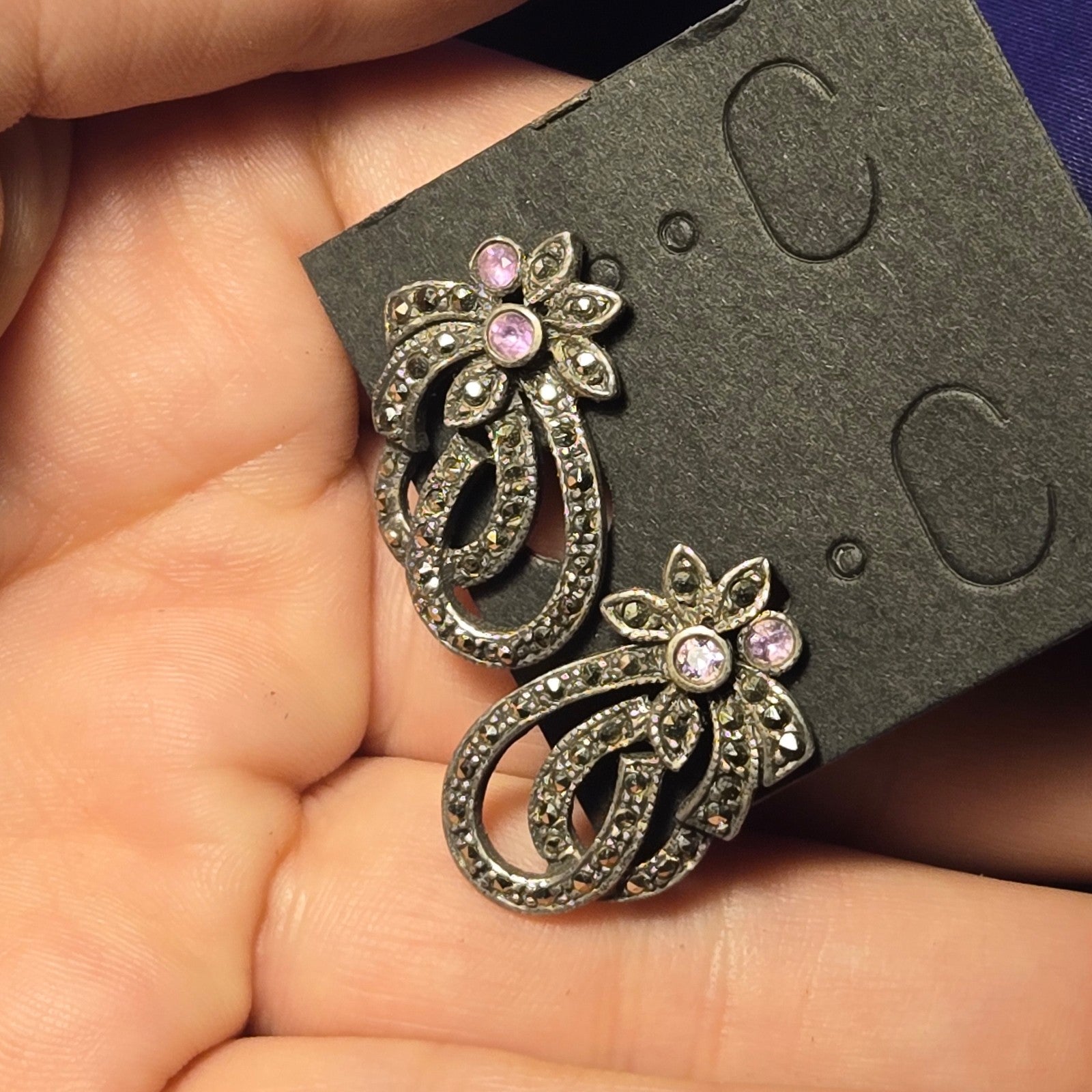 Art deco Sterling Silver Earrings
