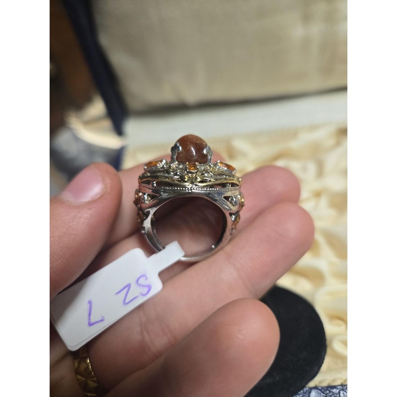 Chunky vintage sterling silver ring sz 7